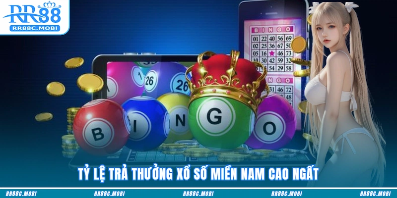 Tỷ lệ trả thưởng Xổ số miền Nam cao ngất